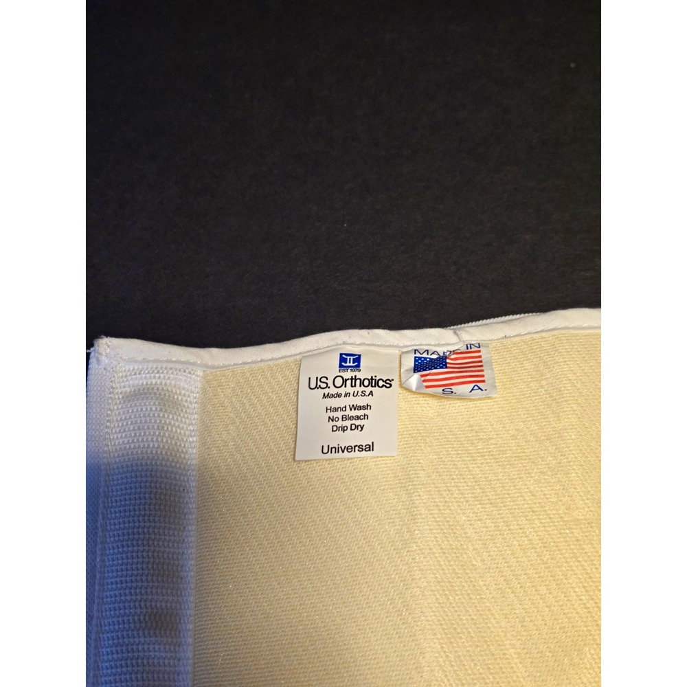 US Orthotics Universal Brace Support Binder Wrap, Beige/White